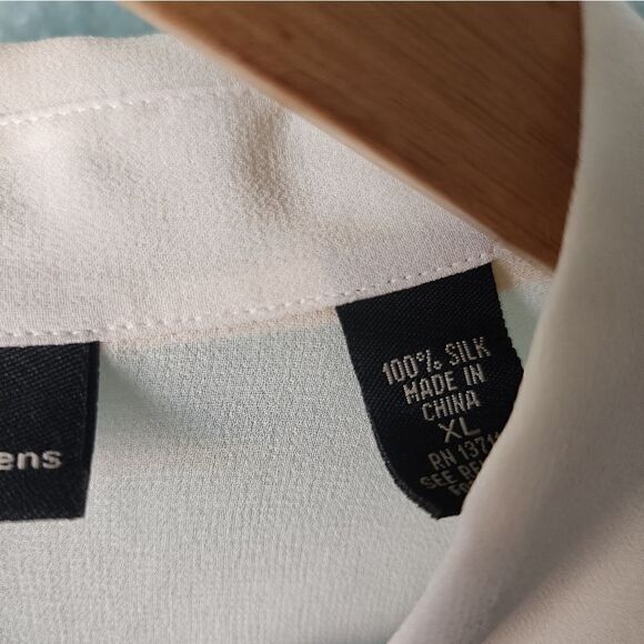 Valerie Stevens silk long sleeve blouse new with tags minimalist lagenlook - Picture 4 of 7